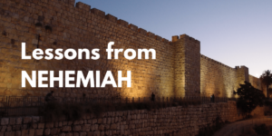 Lessons from Nehemiah and how the Holy Spirit can make quick work of a hard task!